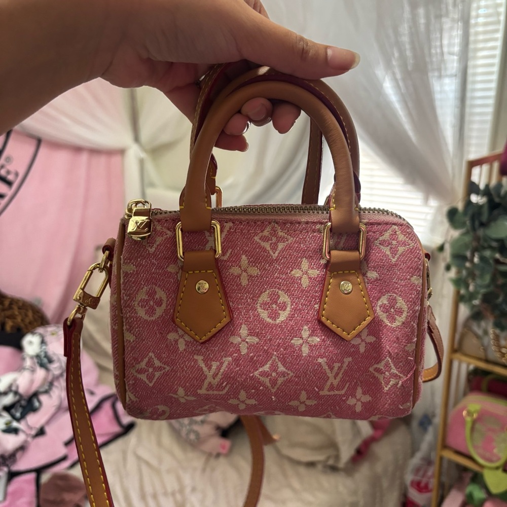 Pink mini monogram Speedy bag